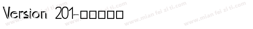 Version 201字体转换